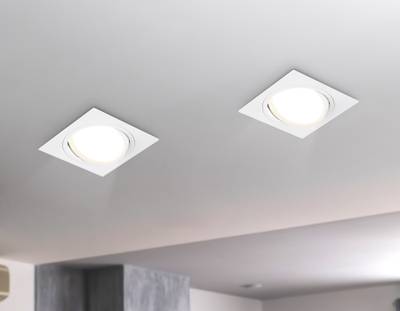 Светильник встраиваемый поворотный точечный TN51915 WH белый GX53 max 12W 115*115*23