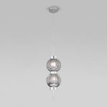 Подвесной светильник со стеклянными плафонами 50186/2 хром