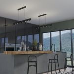 359305 OVER NT24 282 черный Светильник подвесной диммируемый со сменой цв.температуры (сенсор) IP20 LED 15W/30W 4000К/2700,4000,6000K 220-240V FERMO