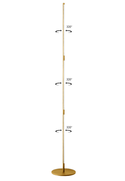 Торшер Crystal Lux LARGO PT25W GOLD 0781/625