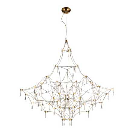 SL6601.213.114 Светильник подвесной ST-Luce Золотистый/Прозрачный LED 114*0,5W 3000K