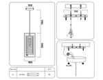 Подвесной светильник с хрусталем TR5042 WH/CL белый/прозрачный E14/1 max 40W 180*180*760