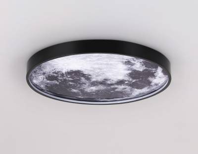 Светильник светодиодный настенно-потолочный FW11111 BK черный 18W LED 3000-6400K D300*38