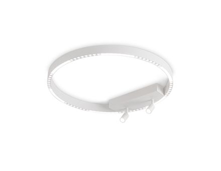 Светильник потолочный светодиодный FL5807/1+2 WH белый 40W 3000K/4200K/6400K D600*95 (без ПДУ)
