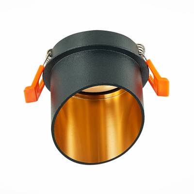 ST214.408.01 Св-к встр. Черный GU10 1*50W  IP20 L68xW68xH68 220V Без ламп