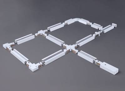 Basic System Коннектор X-образный для шинопровода белый TRC-1-1-X-WH