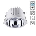 358693 SPOT NT21 462 белый/хром Светильник встраиваемый светодиодный IP20 LED 4000К 20W 100-265V KNOF