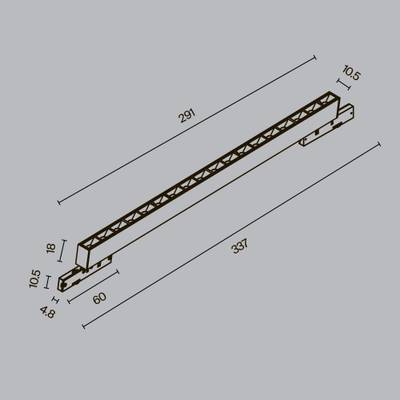 Трековый светильник Points Levity 3000К 15Вт 30°, TR193-1-15W3K-M-B. TM Maytoni