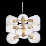 SL434.203.09 Люстра подвесная ST-Luce Латунь/Прозрачный E14 9*40W