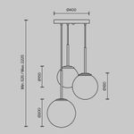 Подвесной светильник Basic form E14х3, MOD321PL-03W. TM Maytoni