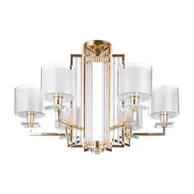Люстра Crystal Lux NICOLAS SP-PL6 GOLD/WHITE 3401/306