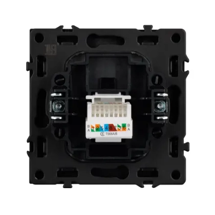 Механизм компьютерной розетки SCT-NOBE-MPC1-SFPL-BK (RJ-45, CAT6) (Arlight, -)