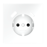 VLS001002 Накладка для розетки с заземлением и защитными шторками, с USB A+C, S70 (белый матовый). (ТМ Maytoni)