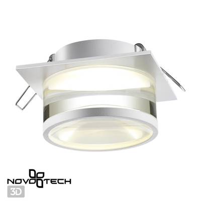 370917 SPOT NT22 342 белый Светильник встраиваемый IP20 GU10 9W 220V GEM