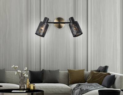 Светильник накладной TR8668/2 BK/SB чёрный/бронза E14/2 max 60W 360*100*190
