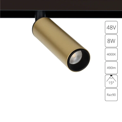 Магнитный трековый светильник Arte Lamp LINEA A4660PL-1SG, 1хLED