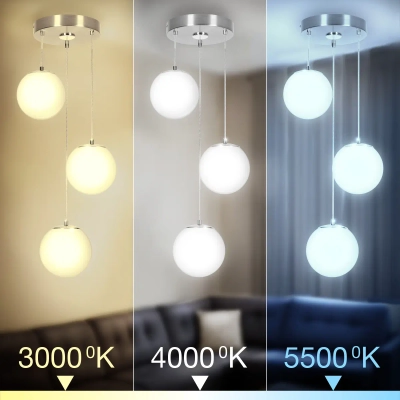 Citilux Адам Смарт CL228A031 RGB LED Умная каскадная люстра Матовый Хром