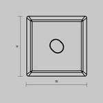 Комплект заглушек (для профиля 16×16) 2 шт., ALM-1616S-B-EC 642030. TM Maytoni