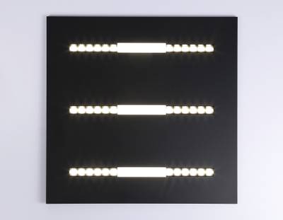 Светодиодная панель в стиле техно DPS1071 BK черный 48W 4000K 175-265V IP20 4080LM 595*595*14