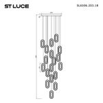 SL6506.203.18 Светильник подвесной ST-Luce Золотистый/Золотистый, Прозрачный LED 18*9W 3000K
