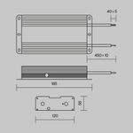 Блок питания 48В 480Вт IP67 PSL008, PSL008-480W-48V-IP67. TM Maytoni