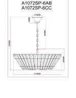 Подвесная люстра Arte Lamp FLORIZEL A1072SP-6CC, 6хE14
