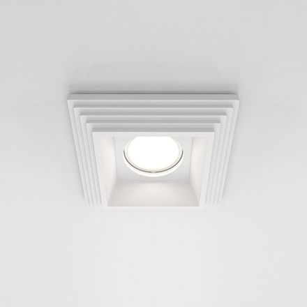 Встраиваемый светильник Gyps modern GU10 10Вт, DL005-1-01-W-1. TM Maytoni