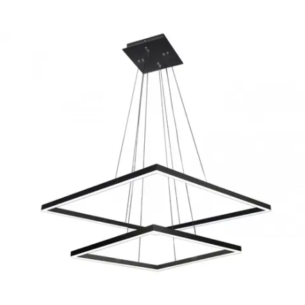 08229,19(4000K) Люстра Альтис черный h200 w80+60 Led 86W (4000K)