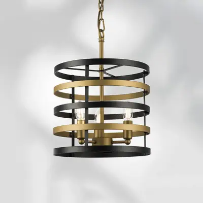 735030 Люстра EPSILON 3х40W E14 ЧЕРНЫЙ/ЗОЛОТО Lightstar