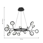 Подвесная люстра Mugs 4252-15P, 15*LED*3W, 3825LM, 4000K. ТМ F-Promo