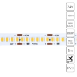Светодиодная лента 24V 19,2W/m 3000К 5м Arte Lamp TAPE A2424010-01-3K, LED
