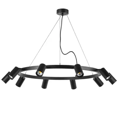 LR020370 Люстра RULLO 10х50W GU10 ЧЕРНЫЙ (571020+214437-10)