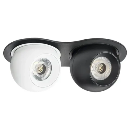 i6276474 Светильник INTERO LED 9W*2 850LM*2 24G ЧЕРНЫЙ/БЕЛЫЙ 4000K (217627+217064+217074)