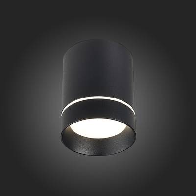 ST115.442.07 Светильник потолочный Черный LED 1*7W 4000K 490Lm Ra&gt;90 120° IP20 D79xH100 170-240V