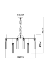 Подвесная люстра Arte Lamp BORGIA A4088LM-15AB, 15хG9