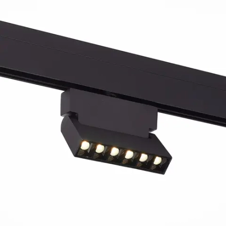ST362.436.06 Магнитный трековый светильник Черный LED 1*6W 3000K 532Lm Ra>80 36° IP20 L120xW22xH134 48V