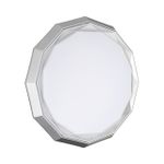 7671/DL COLOR SN Светильник пластик/белый/хром LED 48Вт 3000-6000К D435 IP43 пульт ДУ VAXIN