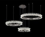08246,12PA Люстра диммируемая Лаура матовый никель d40+60+80 h150 Led 110W (4000K) с пультом ДУ