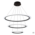 Люстра Crystal Lux MANZANA SP67W LED BLACK 2340/303N