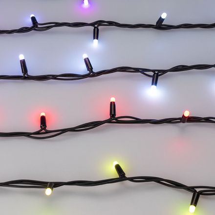 Светодиодная гирлянда ARD-STRING-PRO-10000-BLACK-100LED-MILK-LIVE RGB-DMX (24V, 10W) (Ardecoled, IP65)