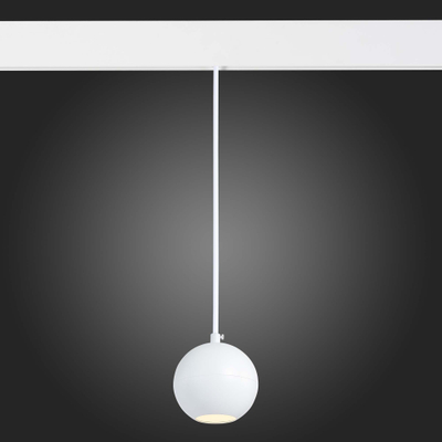 ST354.533.12 Магнитный трековый светильник подвесной белый LED 1*12W 3000K 750Lm Ra>80 36° IP20 D100xH92 48V