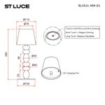 SL1011.414.01 Прикроватная лампа ST-Luce Черный, Золотистый/Черный LED 1*3W 3000-6000K