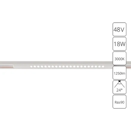 Магнитный трековый светильник Arte Lamp OPTIMA A7287PL-1WH, LED