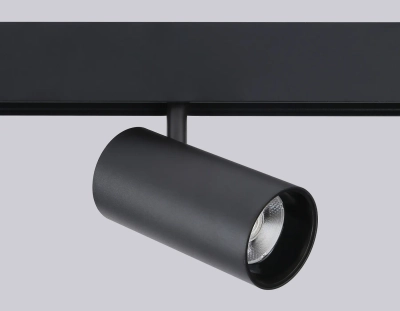 Светильник светодиодный для шинопровода Magnetic GL3841 BK черный 20W 4200K 48V IP20 24° D67*138