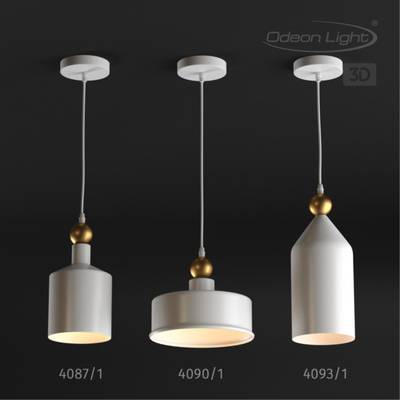 4090/1 PENDANT ODL19 495 белый/золотой Подвес Е27 1*40W BOLLI