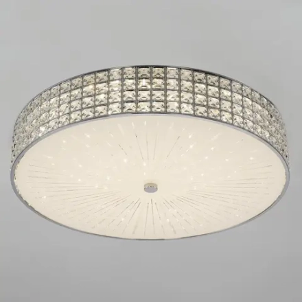 Citilux Портал CL32410G1 LED RGB Люстра хрустальная с пультом Хром