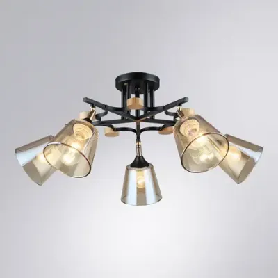 Потолочная люстра Arte Lamp GLASSY A5078PL-5BK, 5хE27