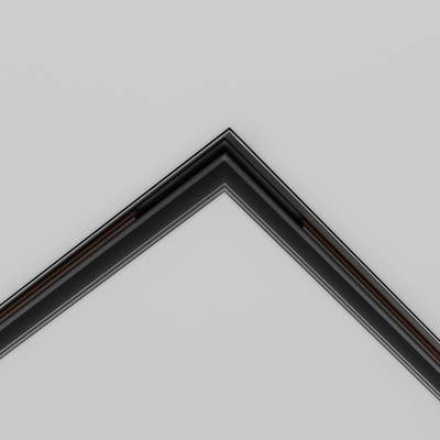 Коннектор угловой 90° Exility встраиваемый под ГКЛ 9,5 мм, черный, TRACL034-42B-R. TM Maytoni