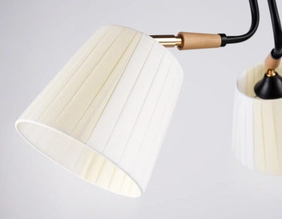 Светильник потолочный TR4731/3 BK/LWD черный/светлое дерево E27/3 max 40W D610*270