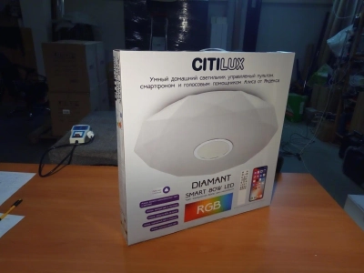 Citilux Диамант Смарт CL713A80G Умная люстра Хром